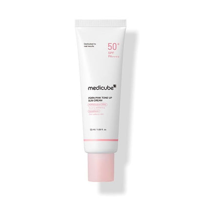 medicube PDRN Pink Tone Up Sun Cream SPF 50+ PA++++