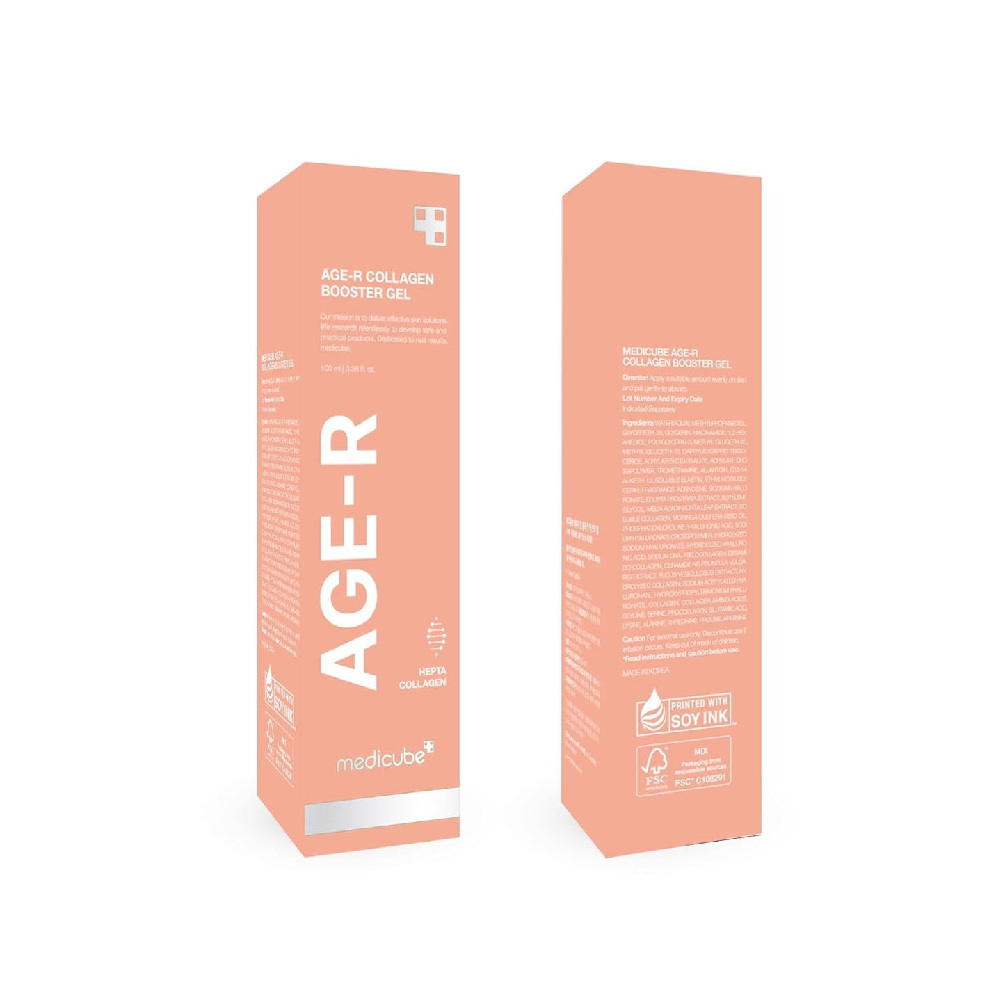 Medicube Age-R Collagen Booster Gel Serum for Skin Care Devices – Collagen Radiance Capsules – Enhances Skin Elasticity & Moisture – Hypoallergenic Korean Skin Care