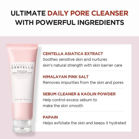 SKIN1004 - Madagascar Centella Poremizing Deep Cleansing Foam 125 ml