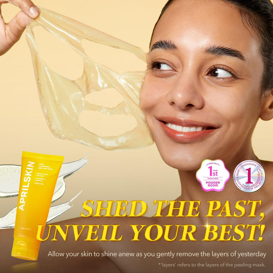 Aprilskin Real Calendula Peel Off Pack Facial Mask - 100g